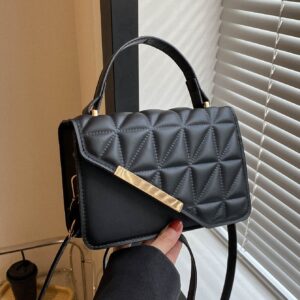 Elegant Portable Mini Flap Top Handle Bag