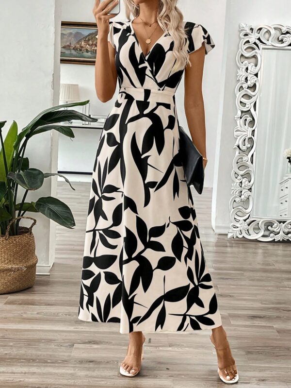 Summer Floral A-Line Maxi Dress