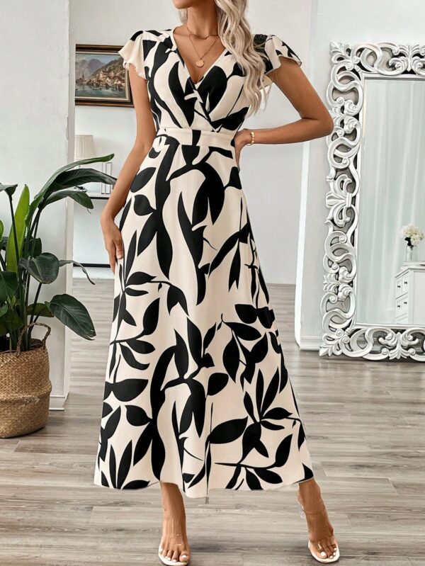 Summer Floral A-Line Maxi Dress - Image 5