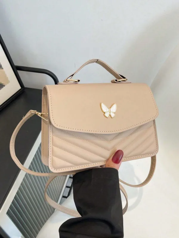 Stylish PU Leather Bowknot Crossbody Bag - Image 7