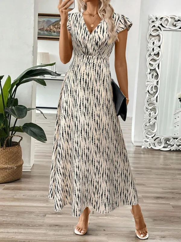 Summer Floral A-Line Maxi Dress - Image 6