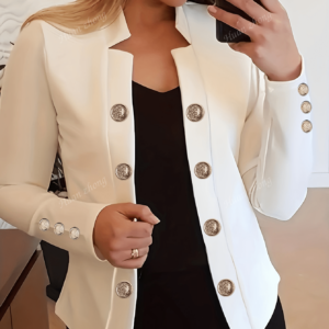 Lightweight Button Front Jacket for Effortless Style