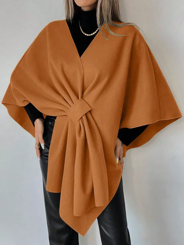 Stylish Asymmetrical Hem Overcoat for Autumn - Image 9