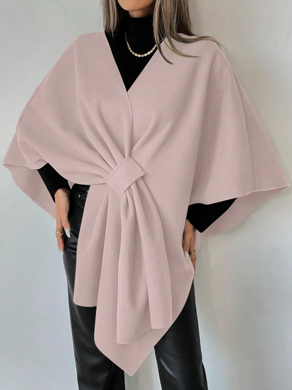 Stylish Asymmetrical Hem Overcoat for Autumn - Image 10