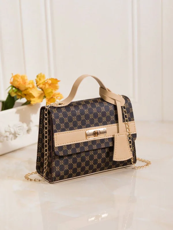 Elegant Mini Crossbody Bag with Chain Strap - Image 6