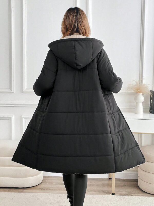 Warm Quilted Teddy Coat for Winter  - Image 2