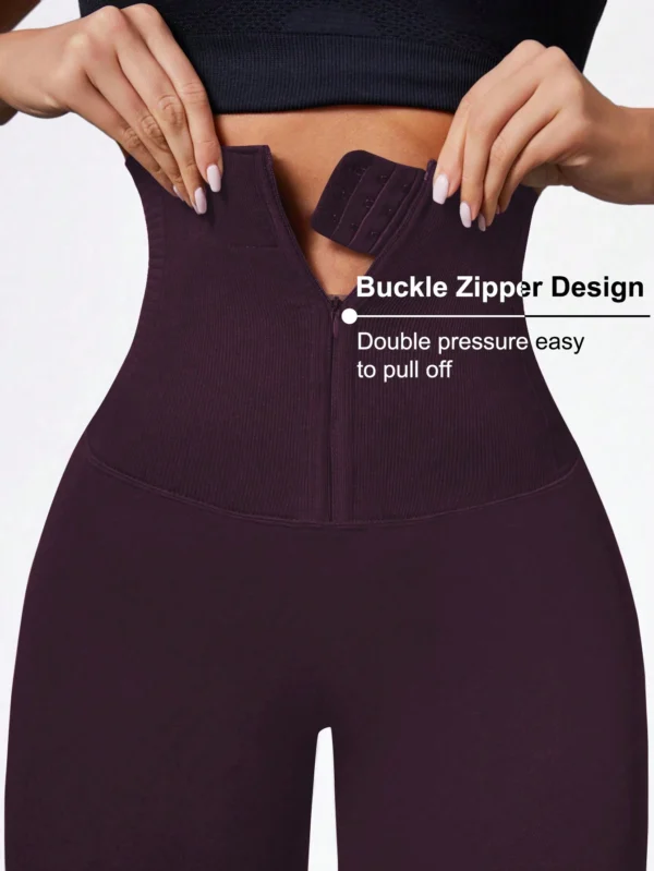 Adjustable High Waisted Yoga Leggings for Active Lifestyle - Image 8