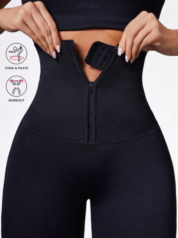 Adjustable High Waisted Yoga Leggings for Active Lifestyle - Image 2